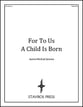 For To Us A Child Is Born Vocal Solo & Collections sheet music cover